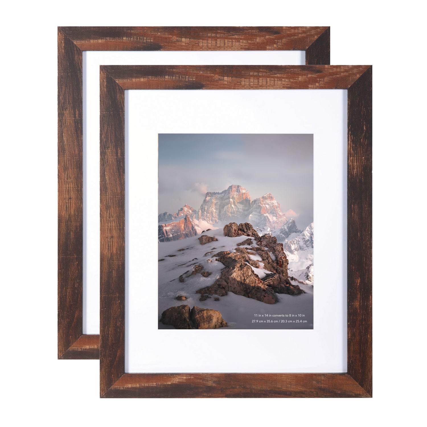 Scholartree Wood Picture Frames Front Loading Basic Tabletop Picture Frame, Wall Picture Frame