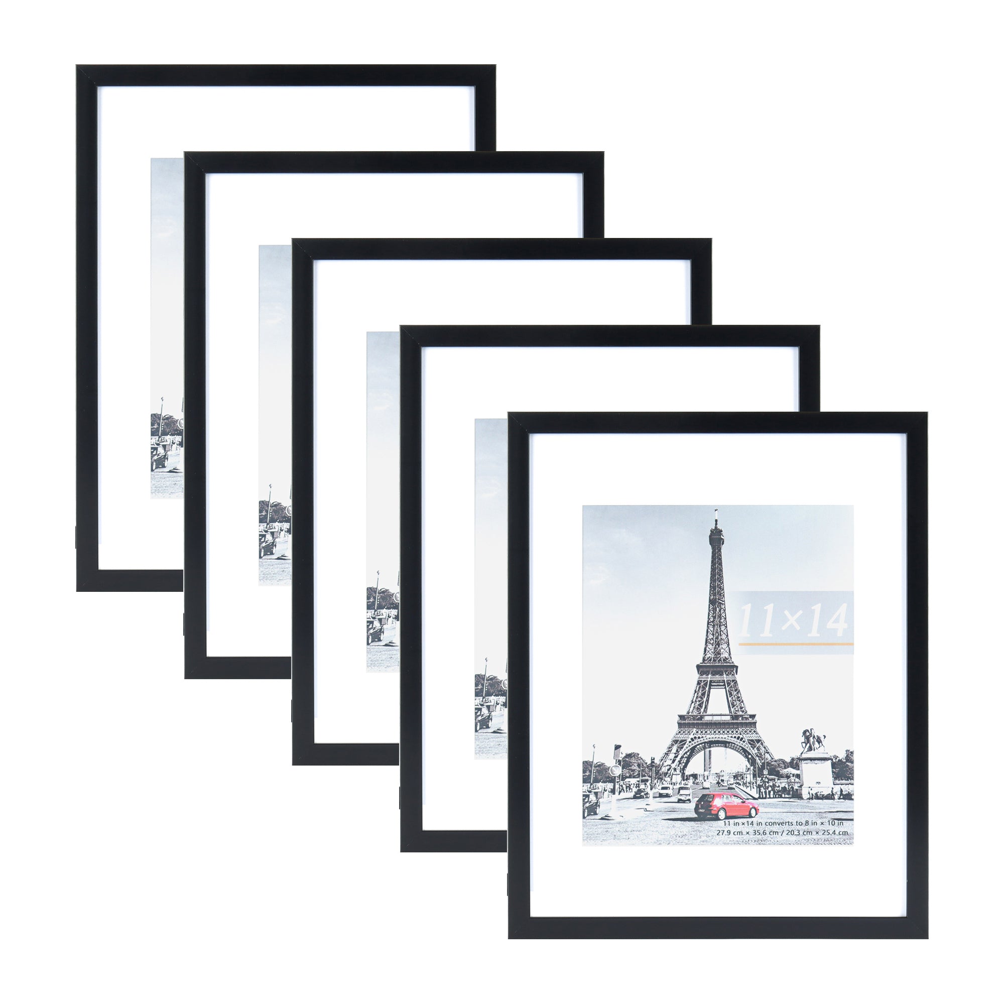 Scholartree 5-in-1 Contemporary Gallery Picture Frame Set Tabletop Picture Frames & Wall Picture Frames