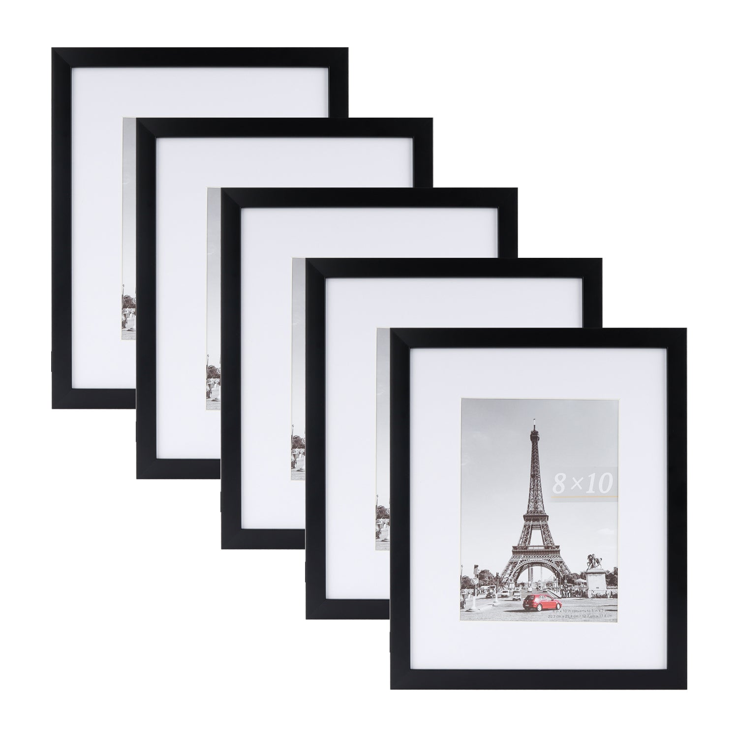 Scholartree 5-in-1 Contemporary Gallery Picture Frame Set Tabletop Picture Frames & Wall Picture Frames