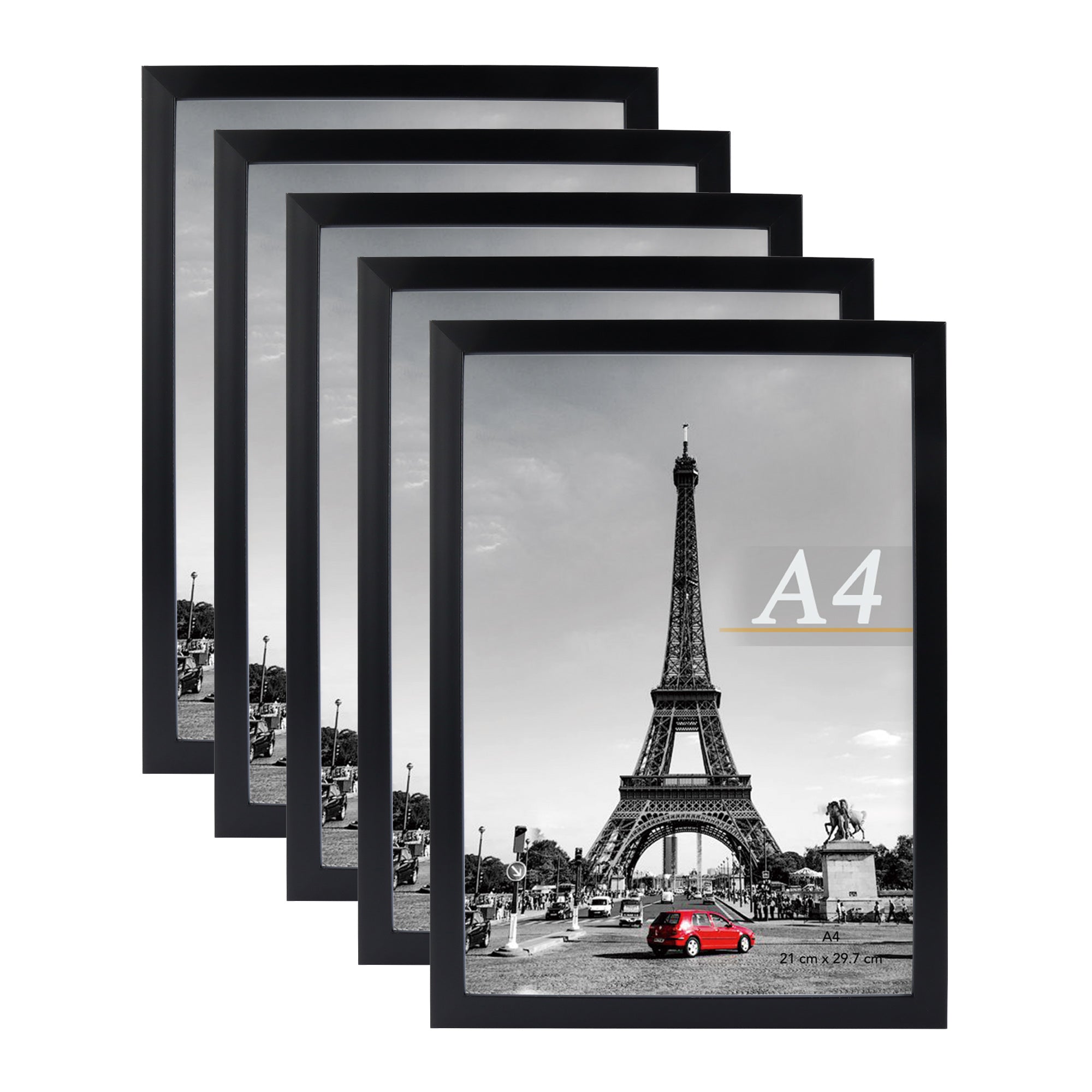 Scholartree 5-in-1 Contemporary Gallery Picture Frame Set Tabletop Picture Frames & Wall Picture Frames