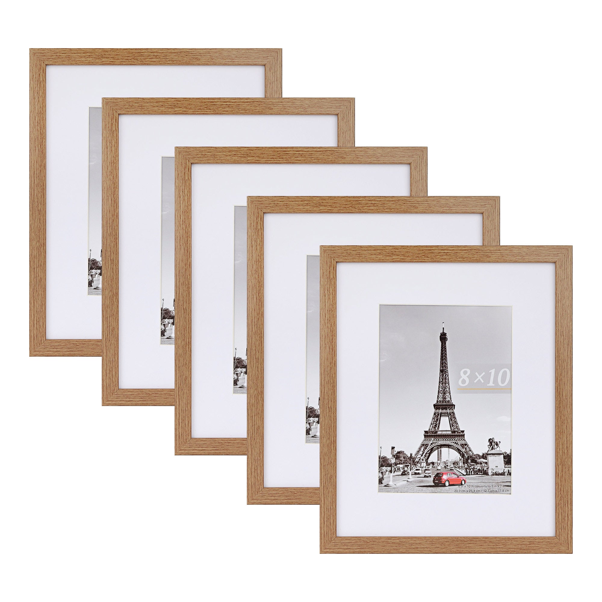 Scholartree 5-in-1 Contemporary Gallery Picture Frame Set Tabletop Picture Frames & Wall Picture Frames
