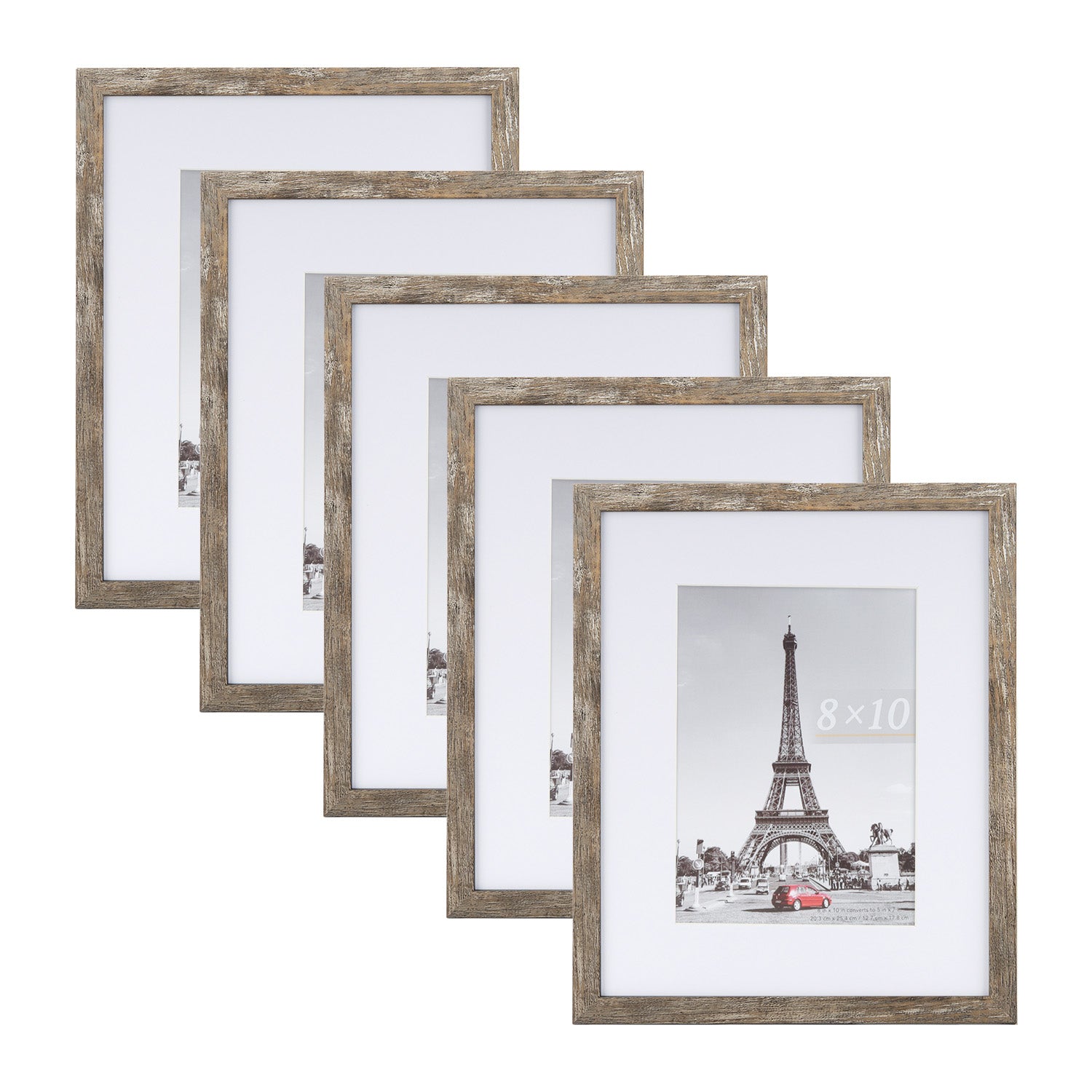 Scholartree 5-in-1 Contemporary Gallery Picture Frame Set Tabletop Picture Frames & Wall Picture Frames