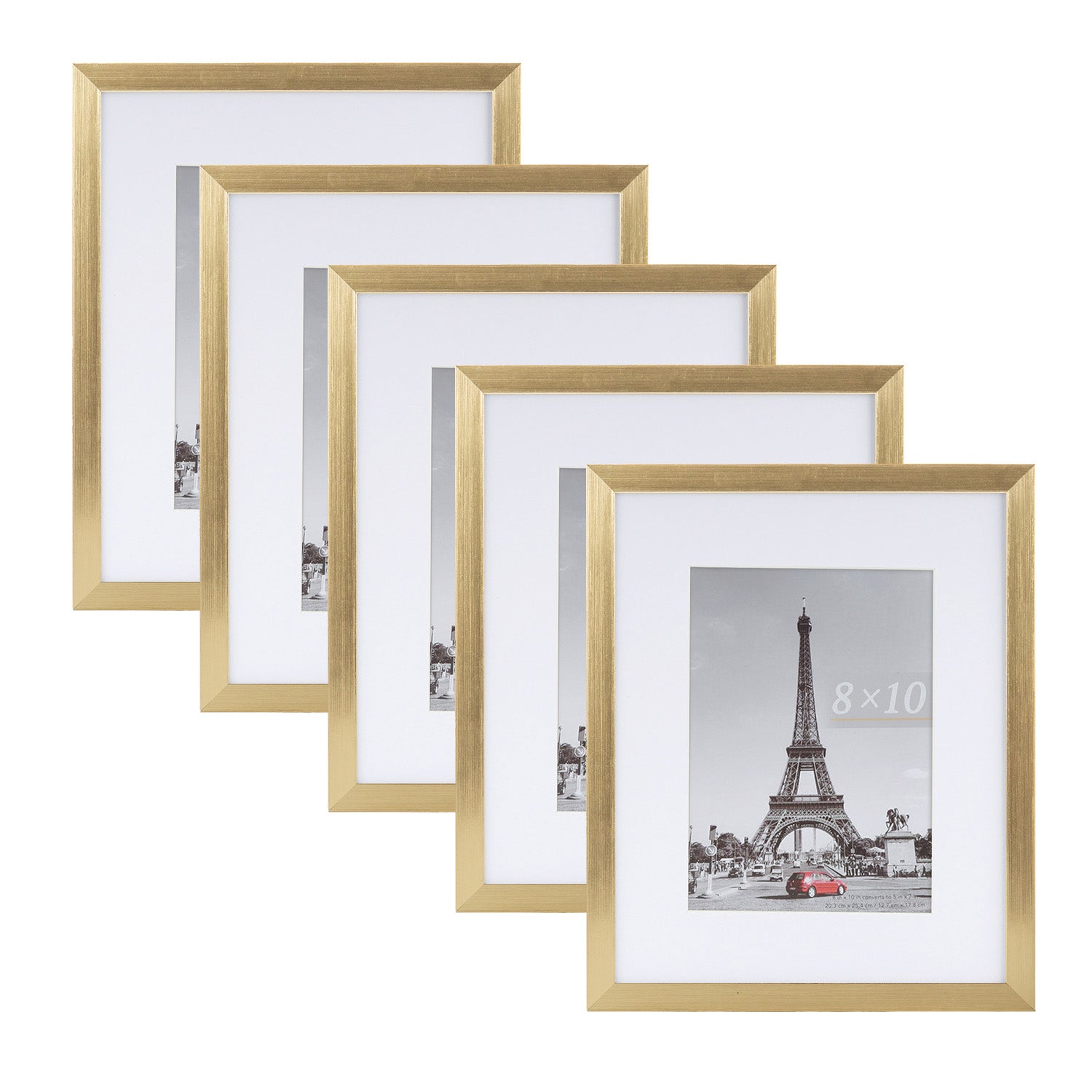 Scholartree 5-in-1 Contemporary Gallery Picture Frame Set Tabletop Picture Frames & Wall Picture Frames