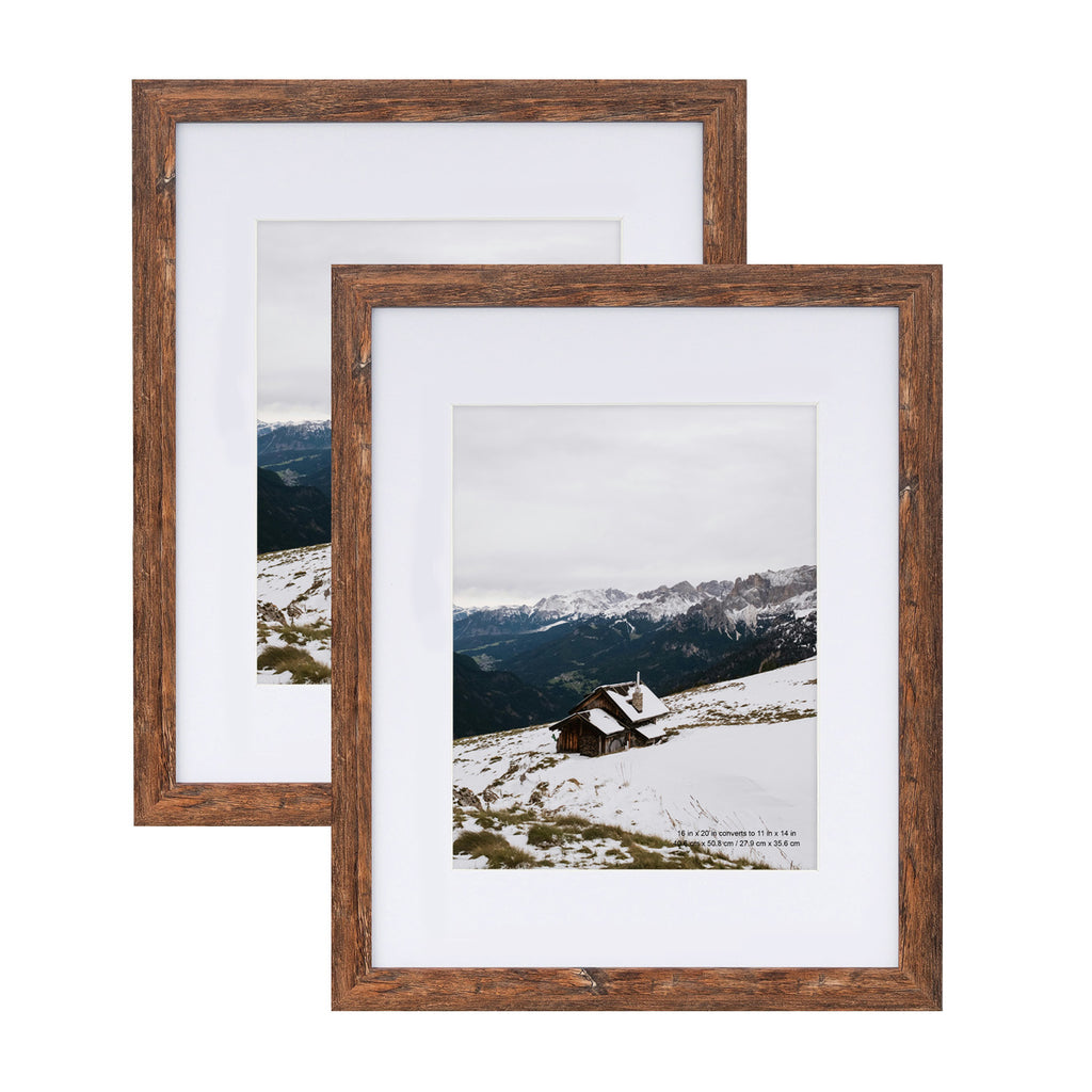 Scholartree Wood Picture Frames Front Loading Basic Tabletop Picture Frame, Wall Picture Frame