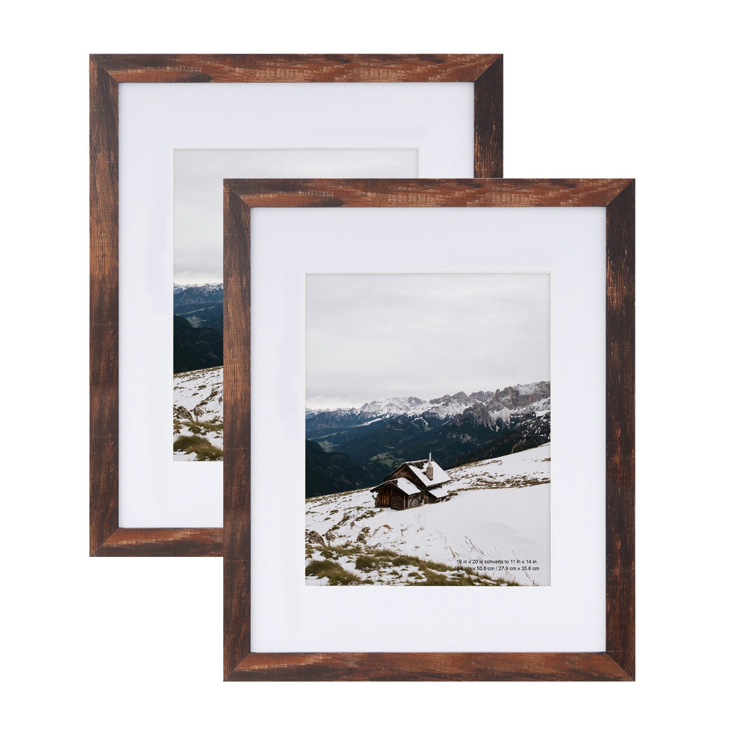Scholartree Wood Picture Frames Front Loading Basic Tabletop Picture Frame, Wall Picture Frame